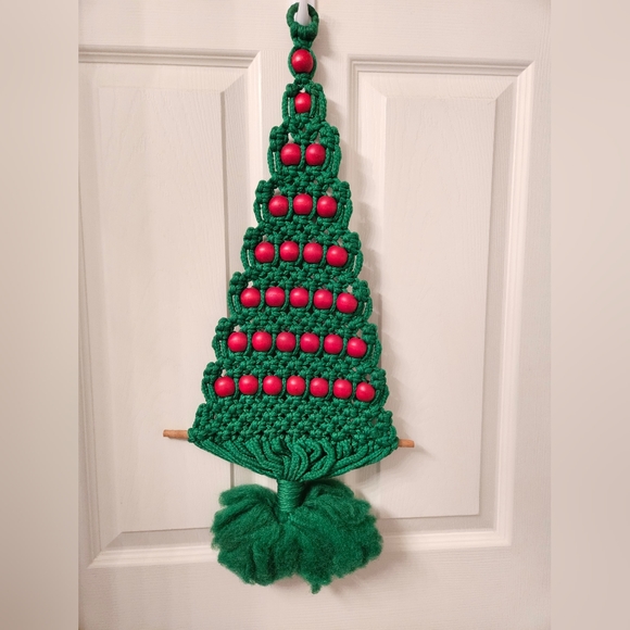 Vintage Macrame Christmas tree - Picture 3 of 3
